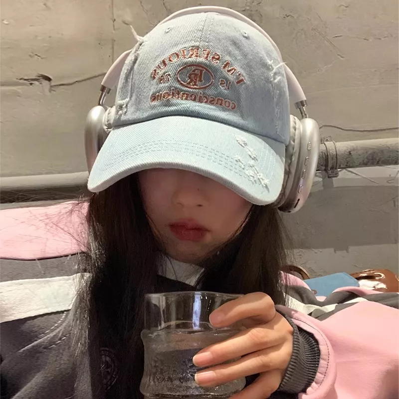 Embroidered Distressed Baseball Cap, image 4