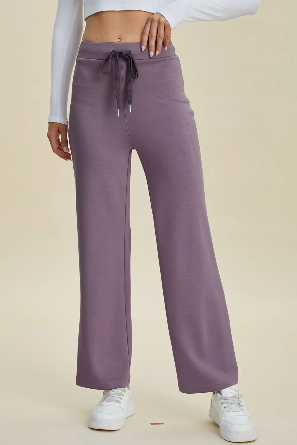Full Size Air Scuba Drawstring Wide Leg Pants, image 4