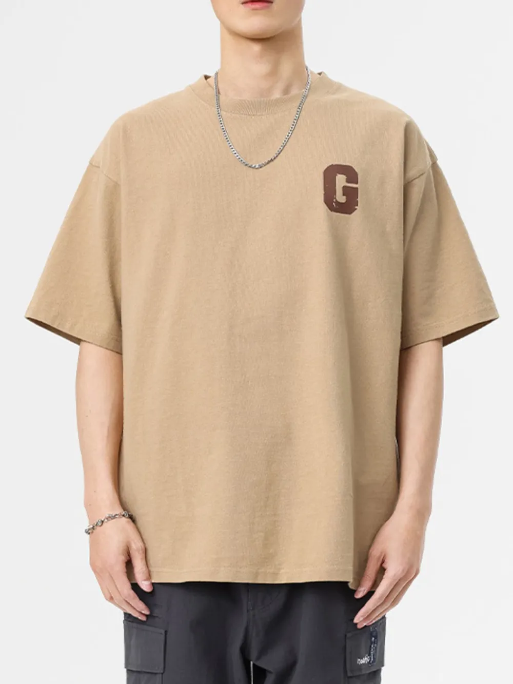 Men's Full Size Round Neck Half Sleeve T-Shirt Plus Size, image 3
