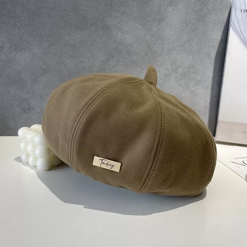 Classic Solid Color Beret Hat, image 6