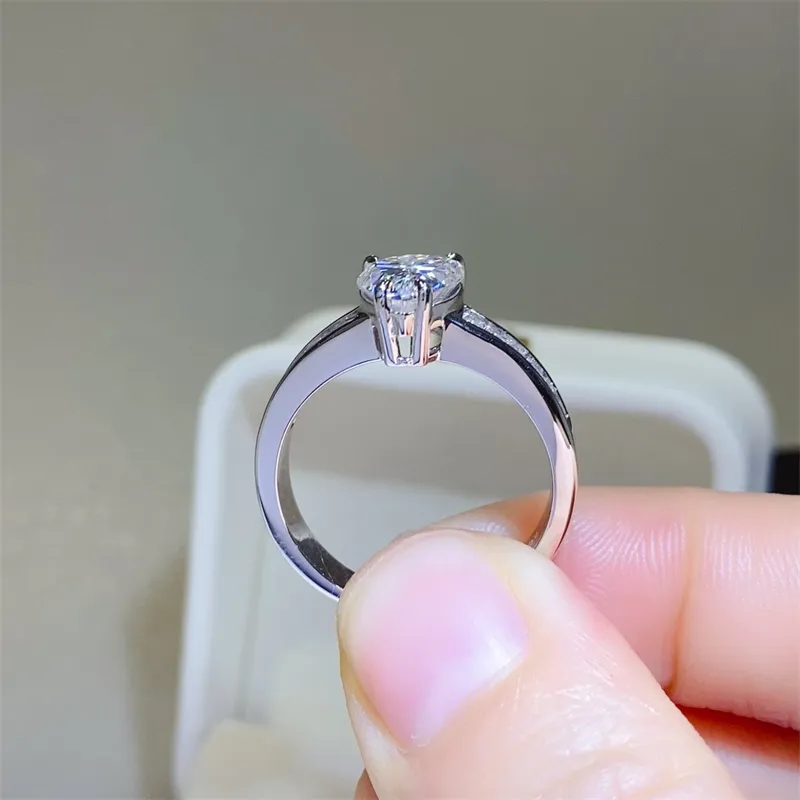 3 Carat Moissanite 925 Sterling Silver Ring, image 4