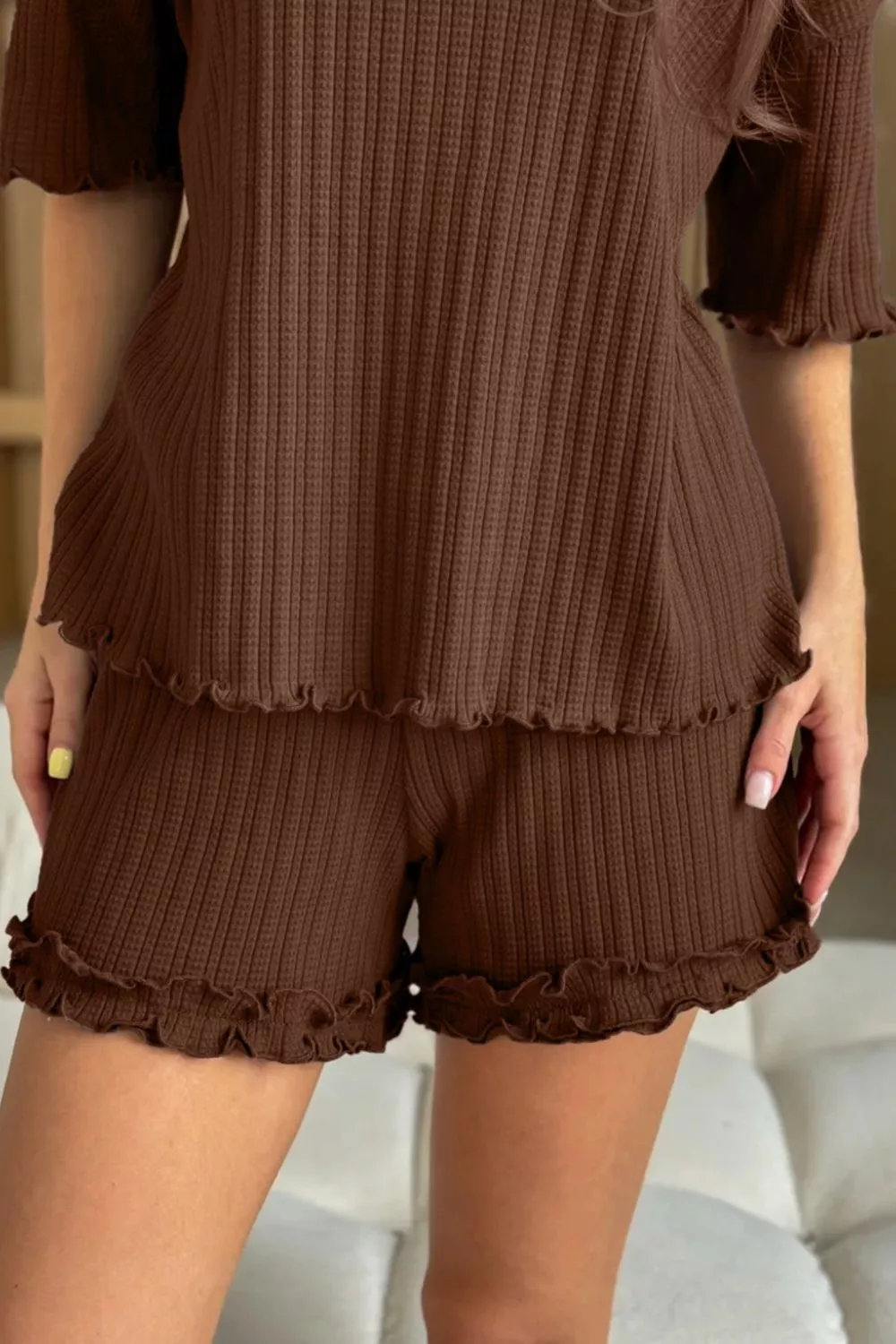 Half Sleeve Top and Shorts Set, image 6