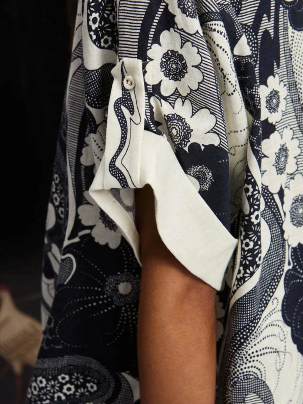 Printed Button Up Shirt and Pants Set, image 3