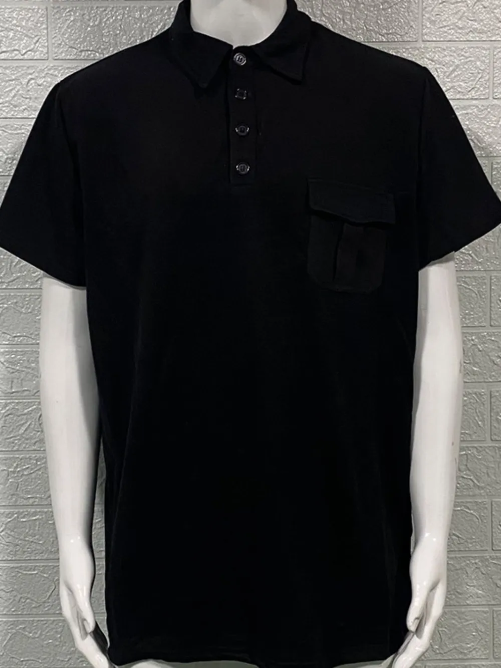 Men's Full Size Collared Neck Short Sleeve Polo Plus Size, image 3