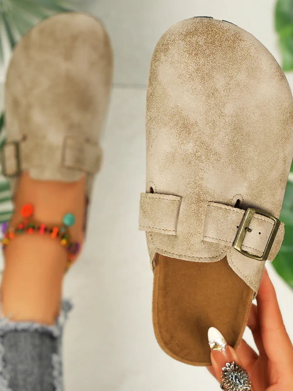 Round Toe Buckle Slip-Ons, image 5