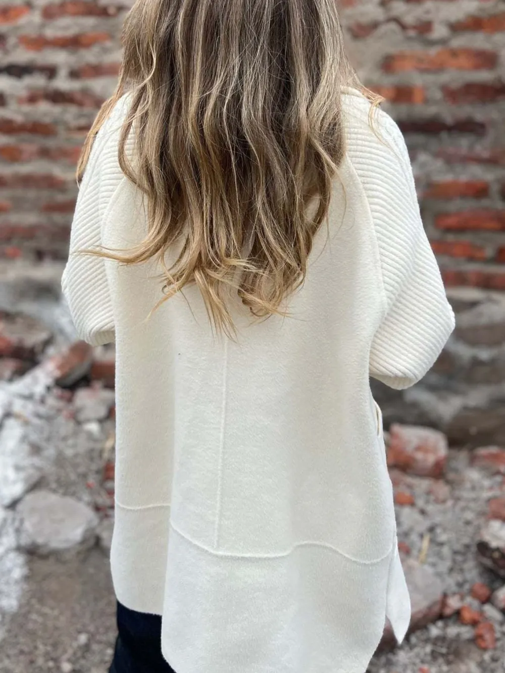 Full Size Texture Knit Longline Coat Plus Size, image 12