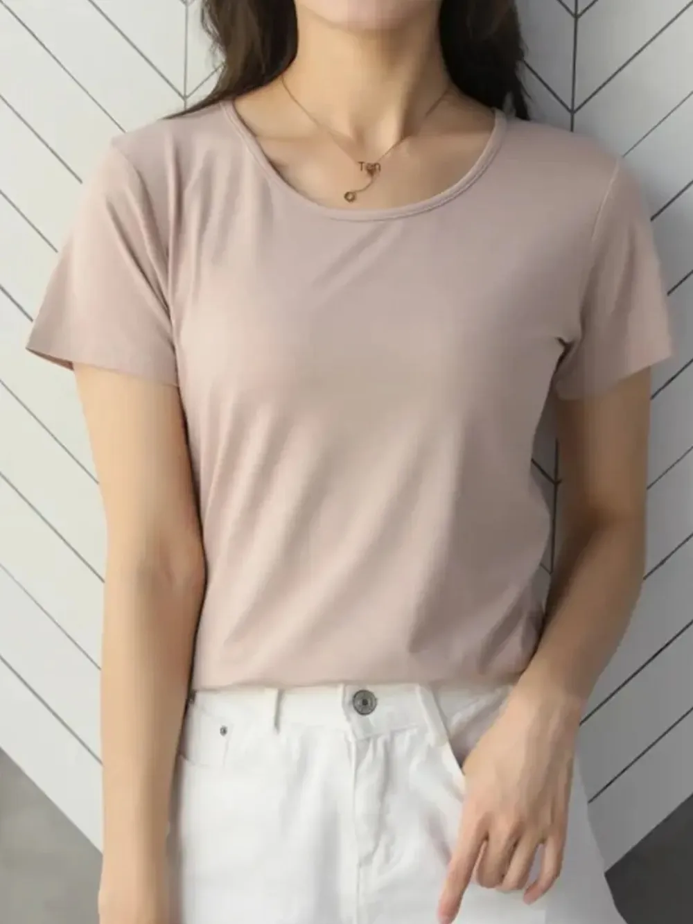 Round Neck Short Sleeve T-Shirt, image 15