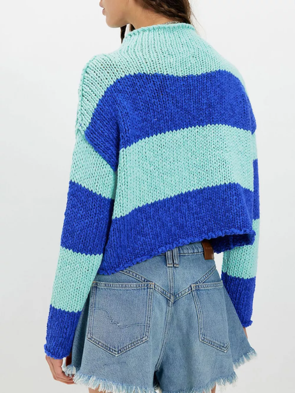 Chunky Knit Striped Sweater, image 6