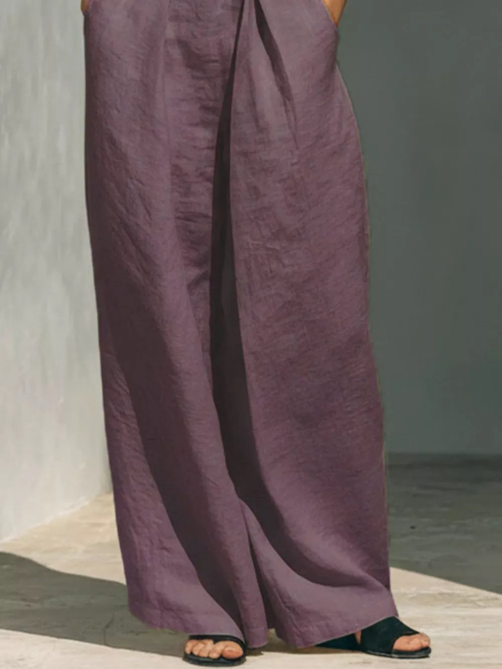 Full Size Turtleneck Sleeveless Top and Wide Leg Pants Set Plus Size, image 24