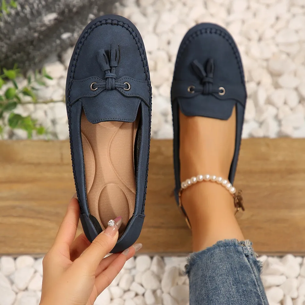 Round Toe Flat Slip-Ons, image 3