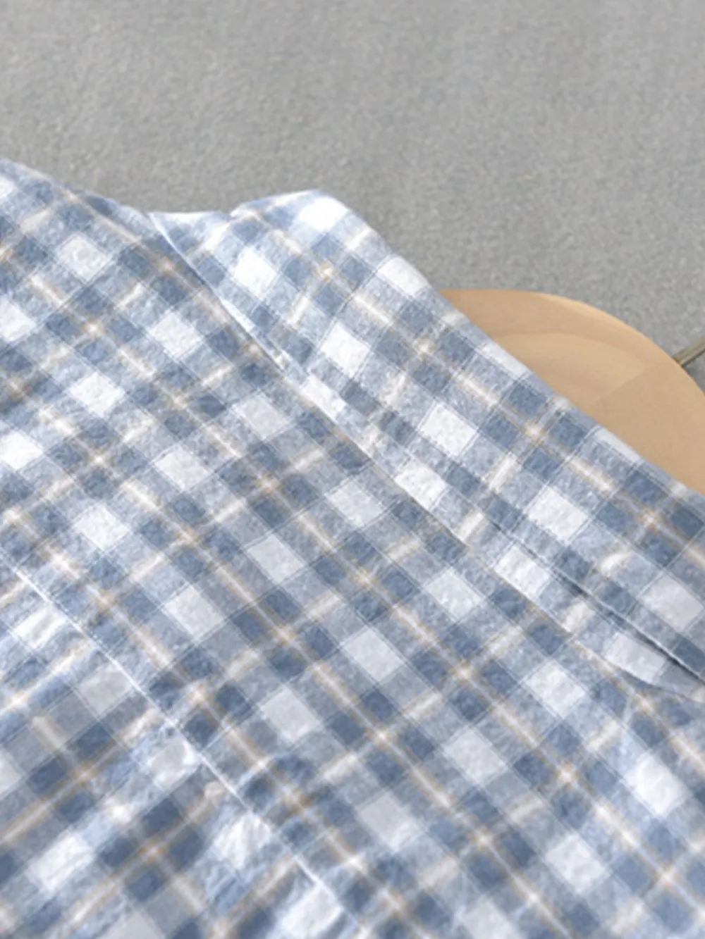 Men's Plus Size Button Down Plaid Short Sleeve Shirt, image 6