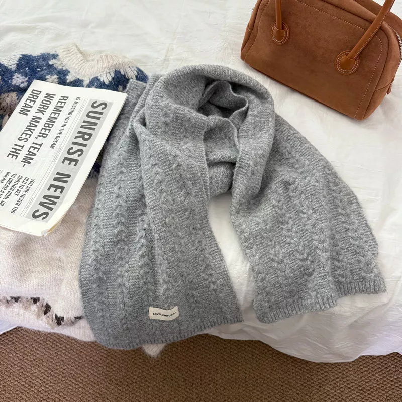 Texture Knit Winter Scarf, image 7