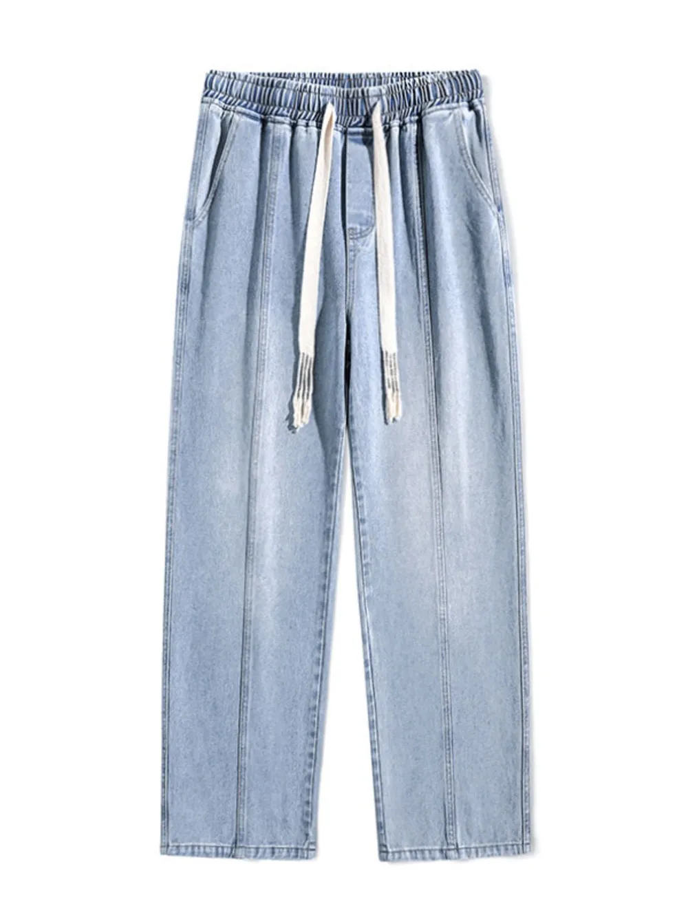 Men's Full Size Drawstring Wide Leg Jeans Plus Size, image 15