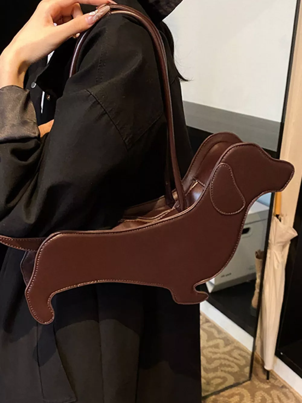 Dachshund Shaped Shoulder Bag, image 6