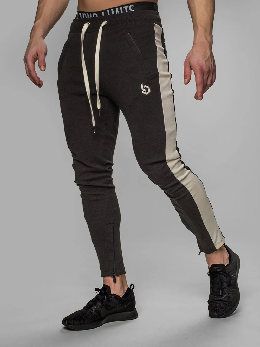 Men's Drawstring Contrast Active Pants, image 4