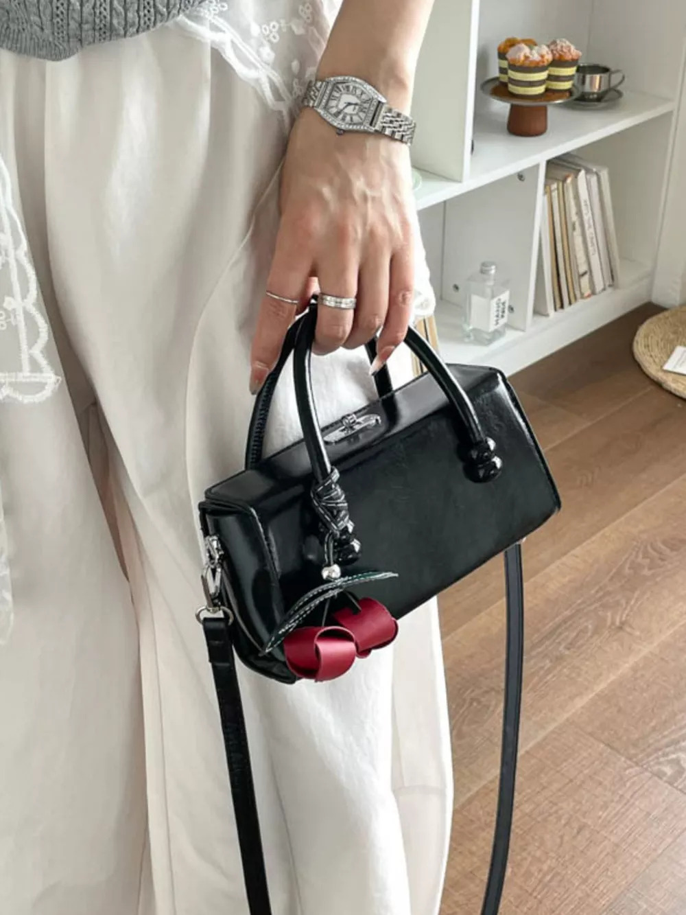Top Handle Crossbody Bag