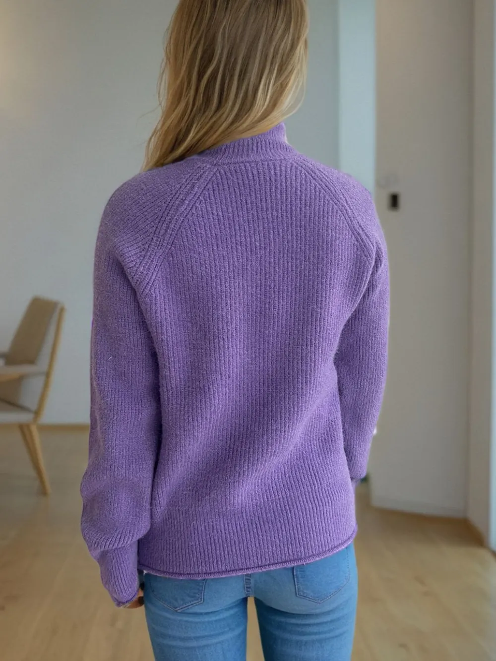 Turtleneck Long Sleeve Sweater, image 5