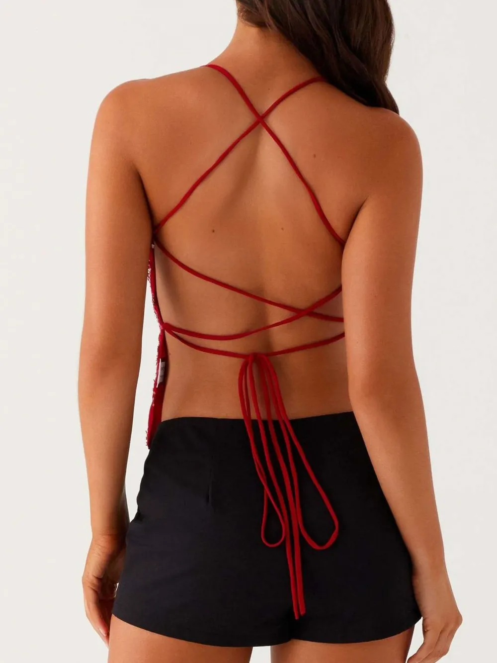 Crisscross Back V-Neck Cami, image 9