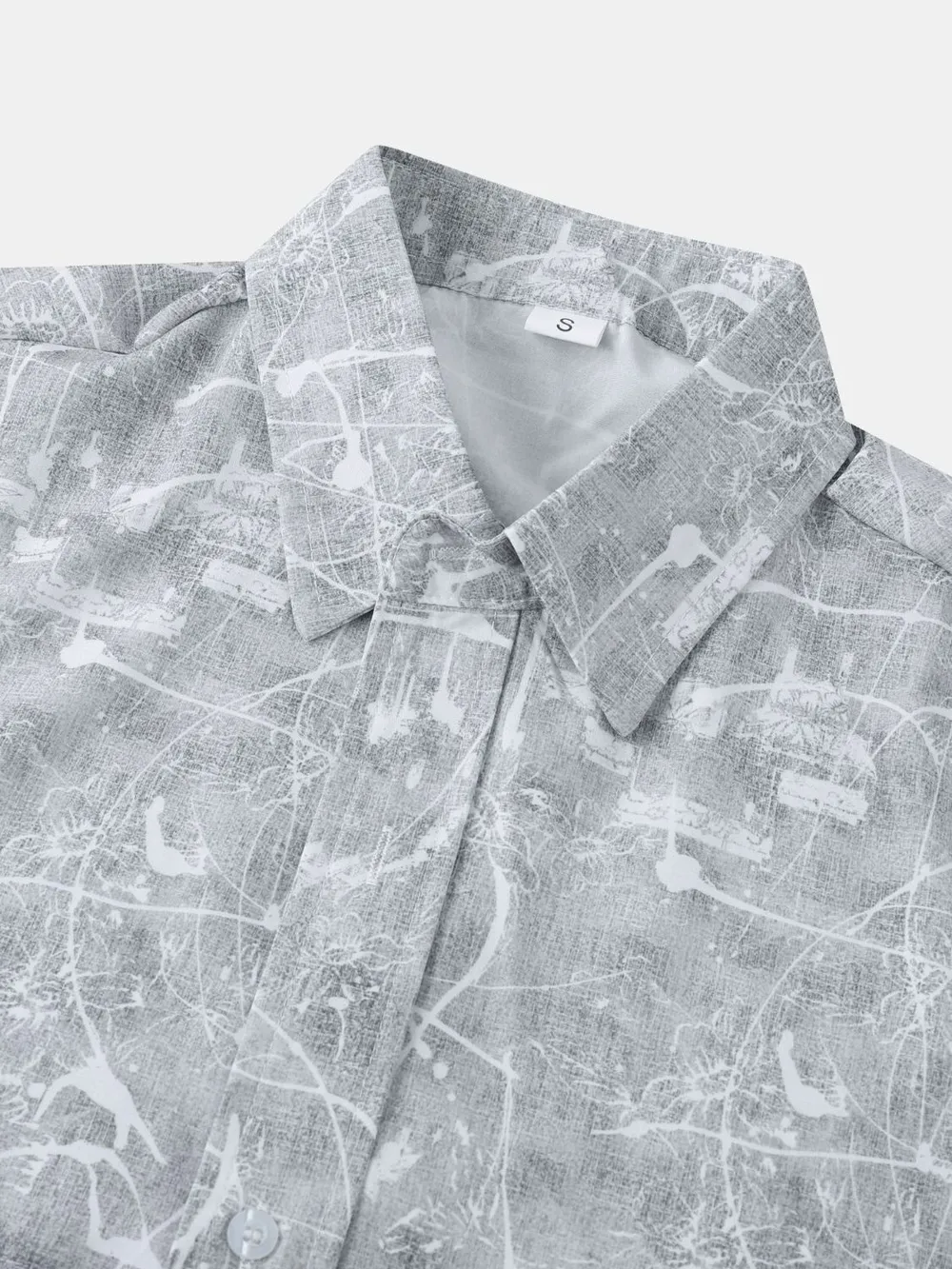Men's Printed Short Sleeve Button Down Shirt, image 10