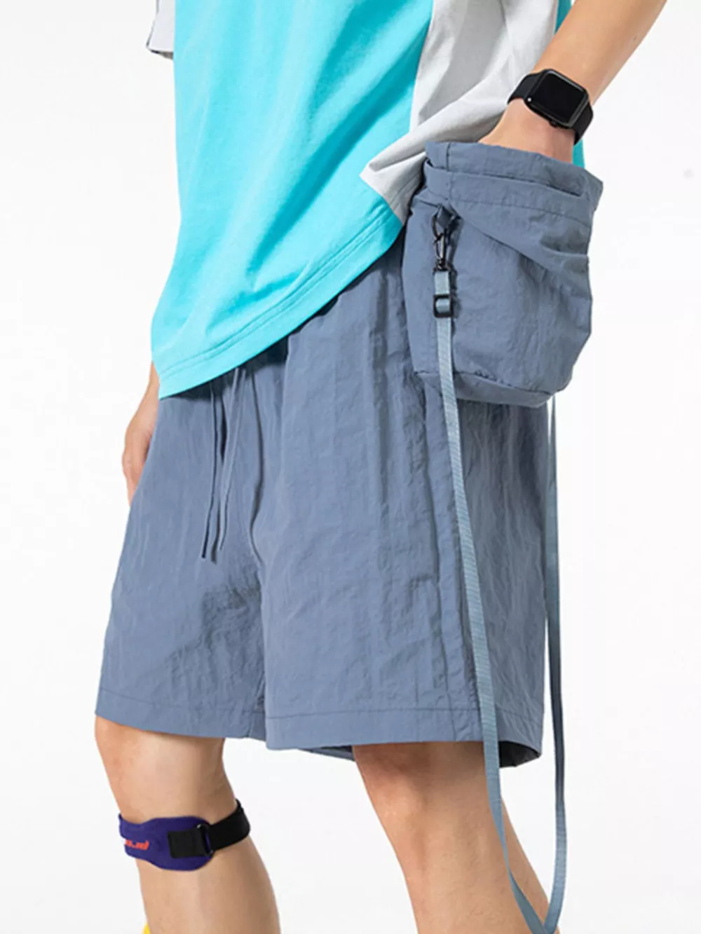 Men's Drawstring Pocketed Active Shorts, image 11
