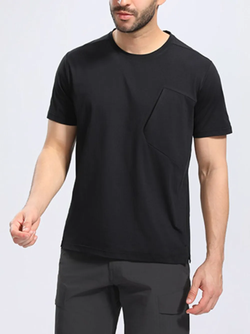 Men's Plus Size Round Neck Short Sleeve T-Shirt