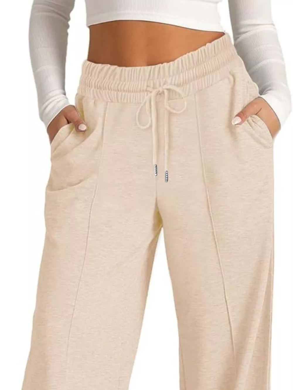 Wide Leg Drawstring Pants