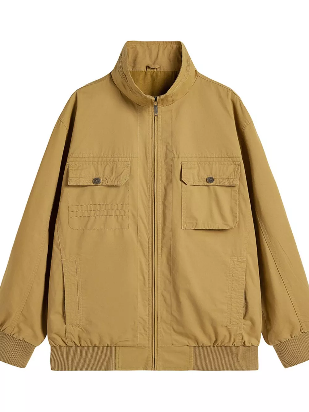 Men's Plus Size Casual Lightweight Zip-Up Jacket, image 5