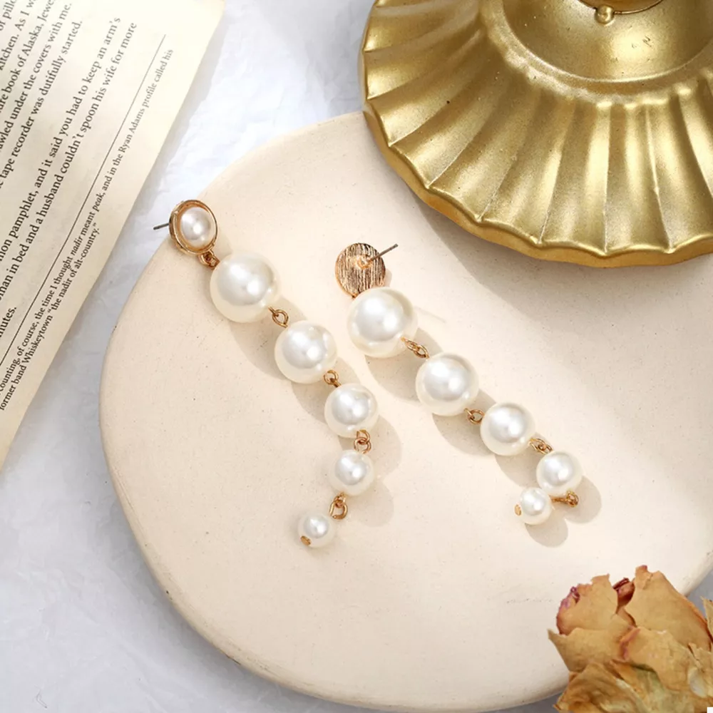 Pearl Drop Earrings, image 4