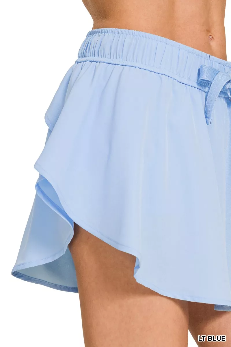 Soft Woven Active Skorts with Pockets, image 5