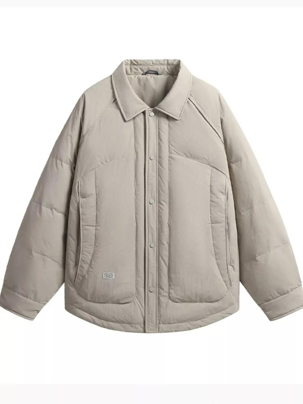 Men’s Plus Size Lightweight Padded Snap-Down Jacket, image 2