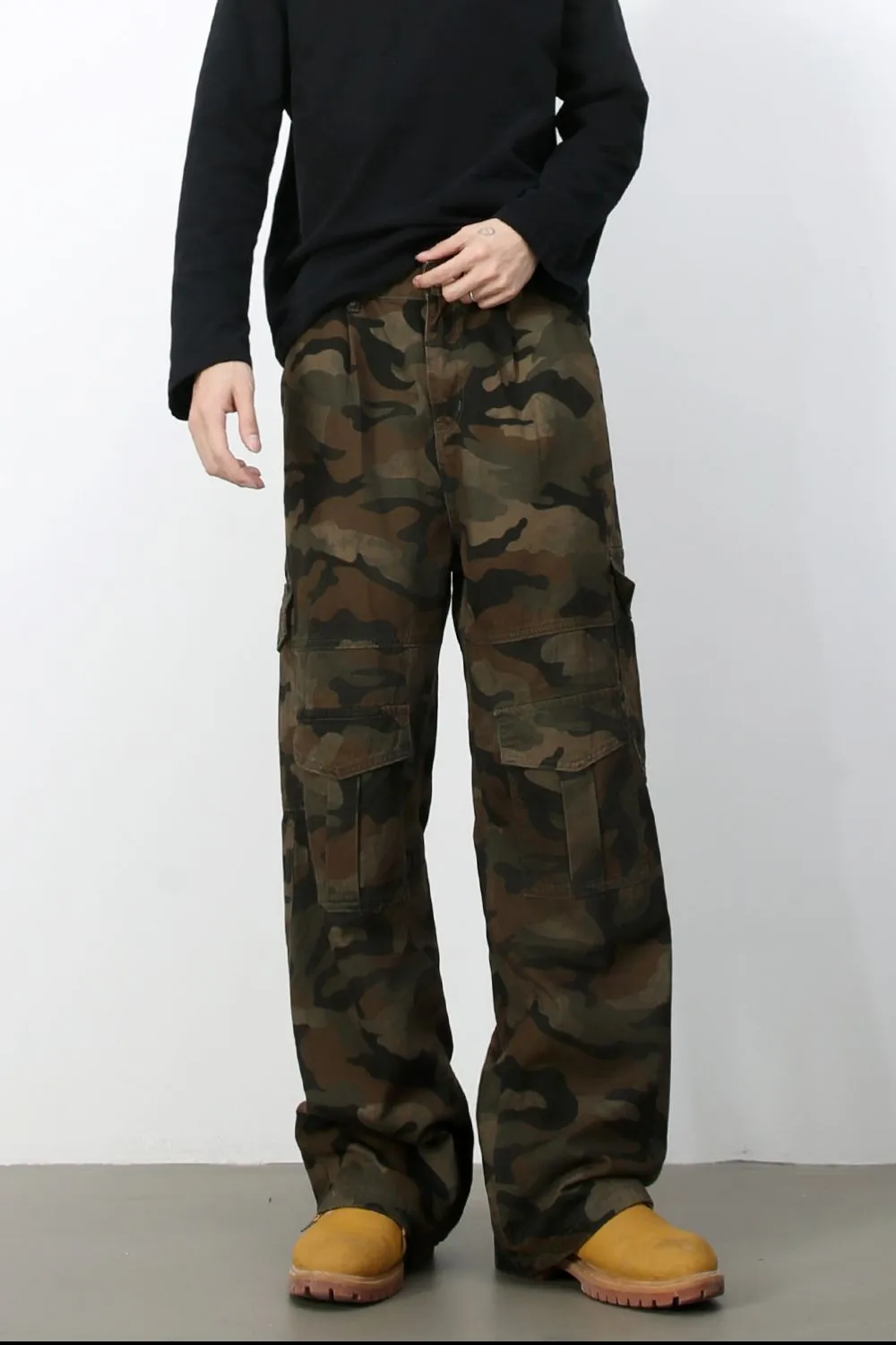Men's Camouflage Loose Fit Jeans, image 3