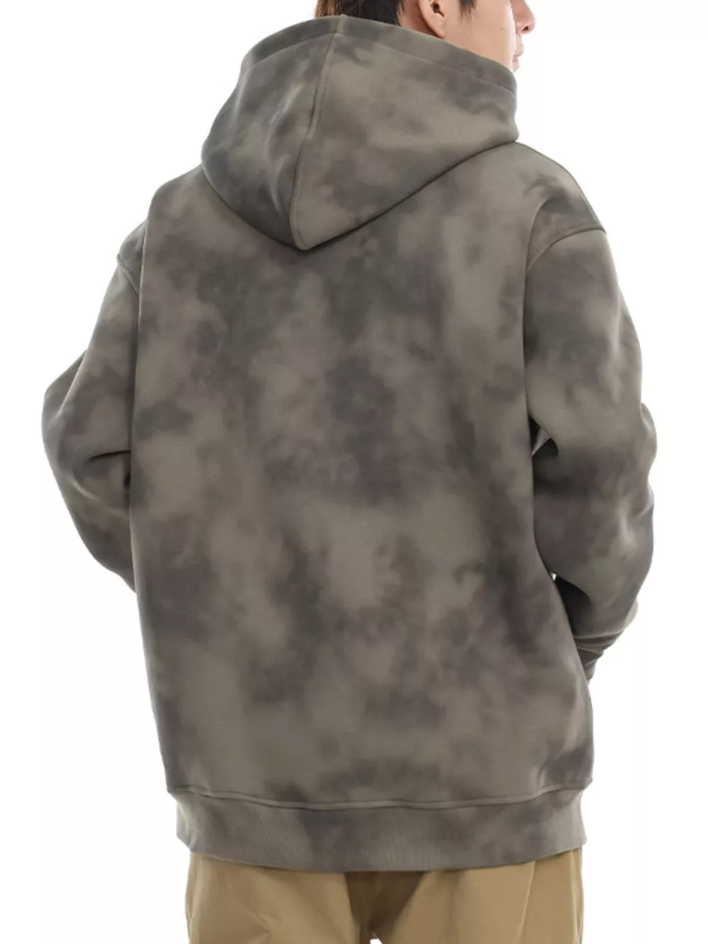 Men's Plus Size Tie-Dye Long Sleeve Hoodie, image 5