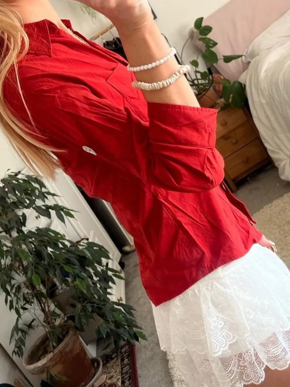 Collared Neck Button-Down Shirt, image 9