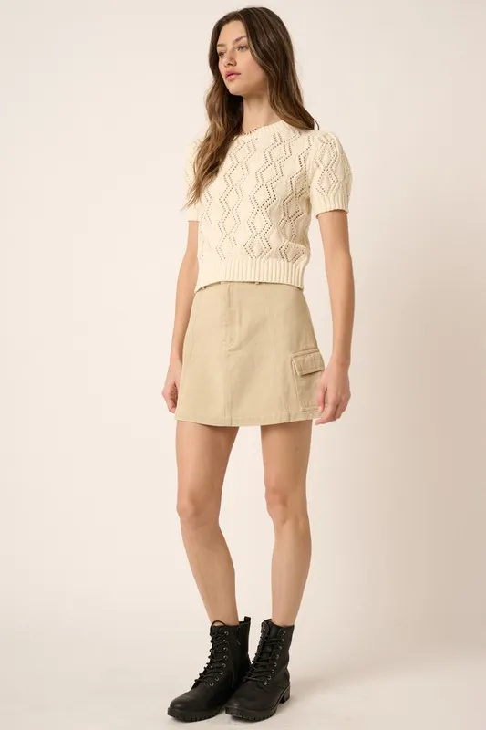 Cargo Mini Skirt with Side Pockets, image 5
