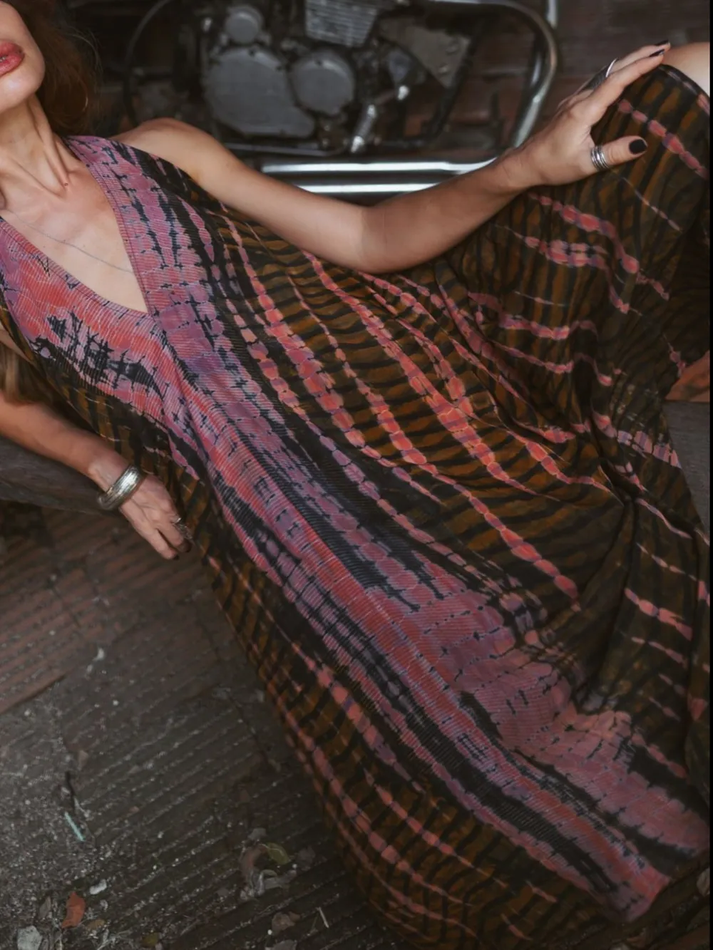Asymmetrical Hem Printed Halter Neck Dress, image 25