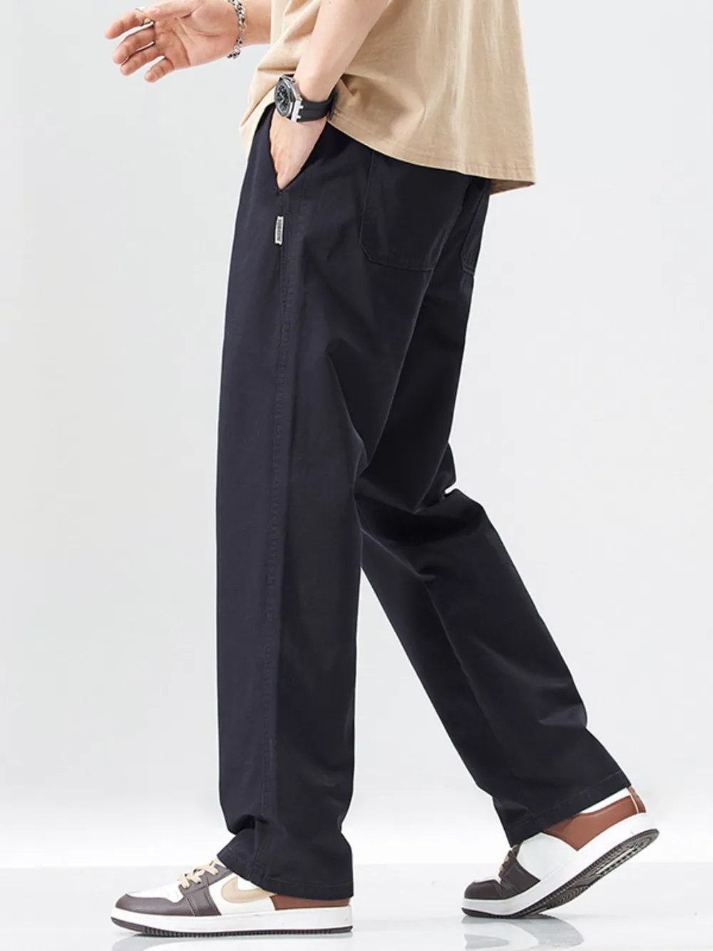 Men's Full Size Wide Leg Casual Pants Plus Size