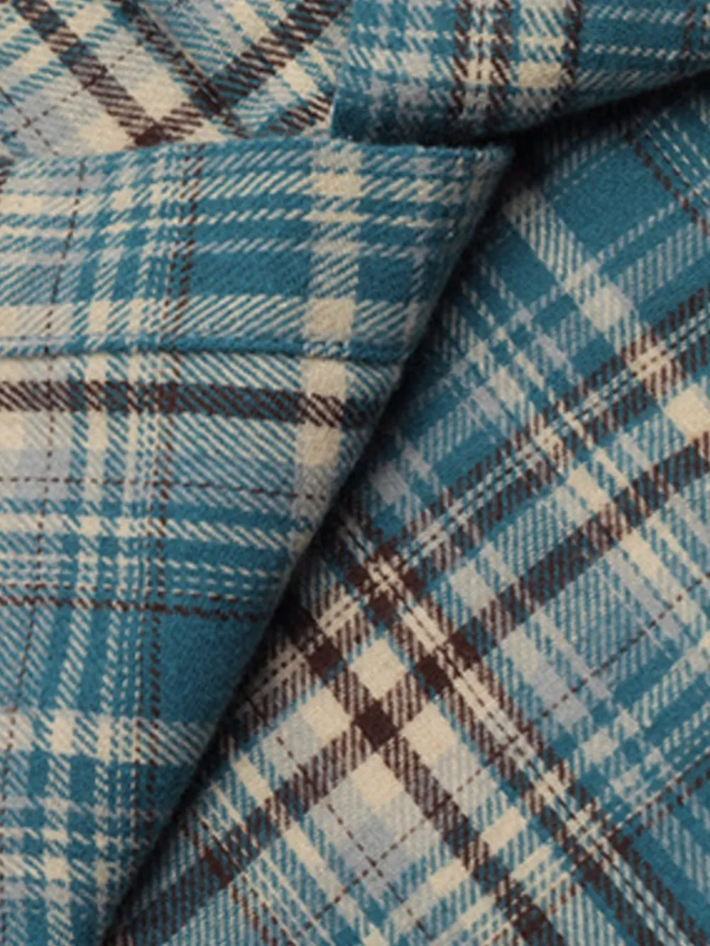 Men's Casual Plaid Flannel Button-Up Oversized Shirt, image 3