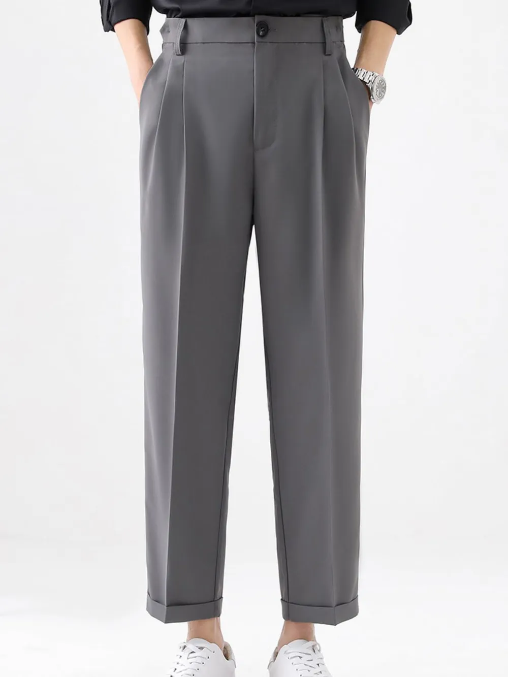 Men's Plus Size Basic style Solid Pants, image 6