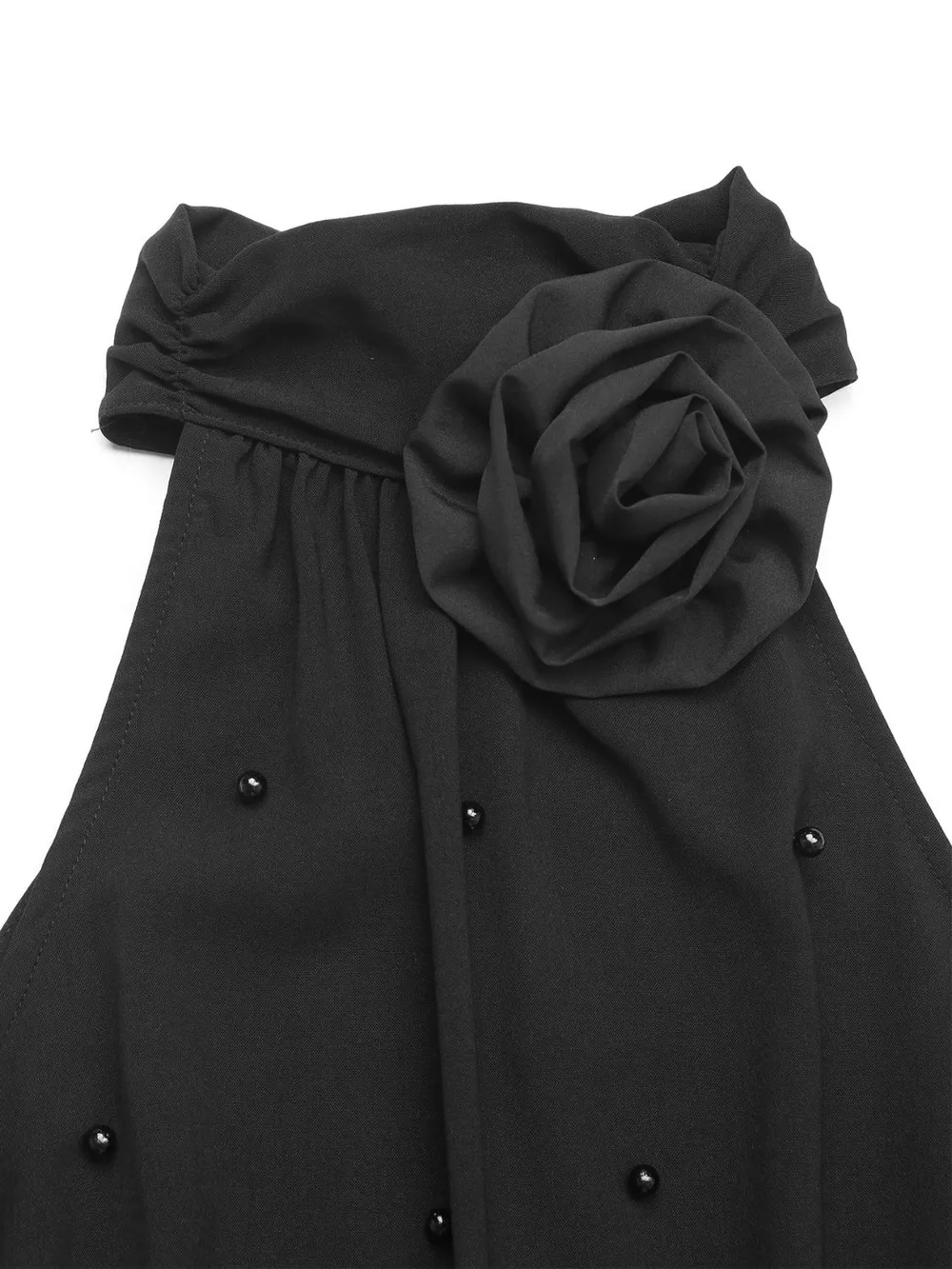 3D Flower Grecian Neck Bodysuit, image 2