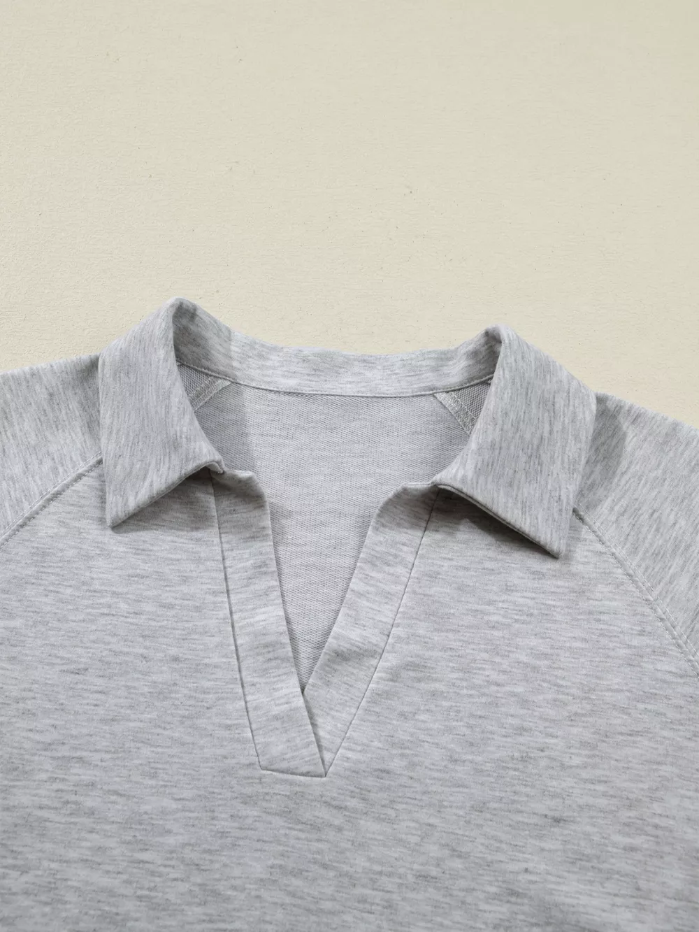 Polo Collar Short Sleeve Top and Shorts Set, image 7