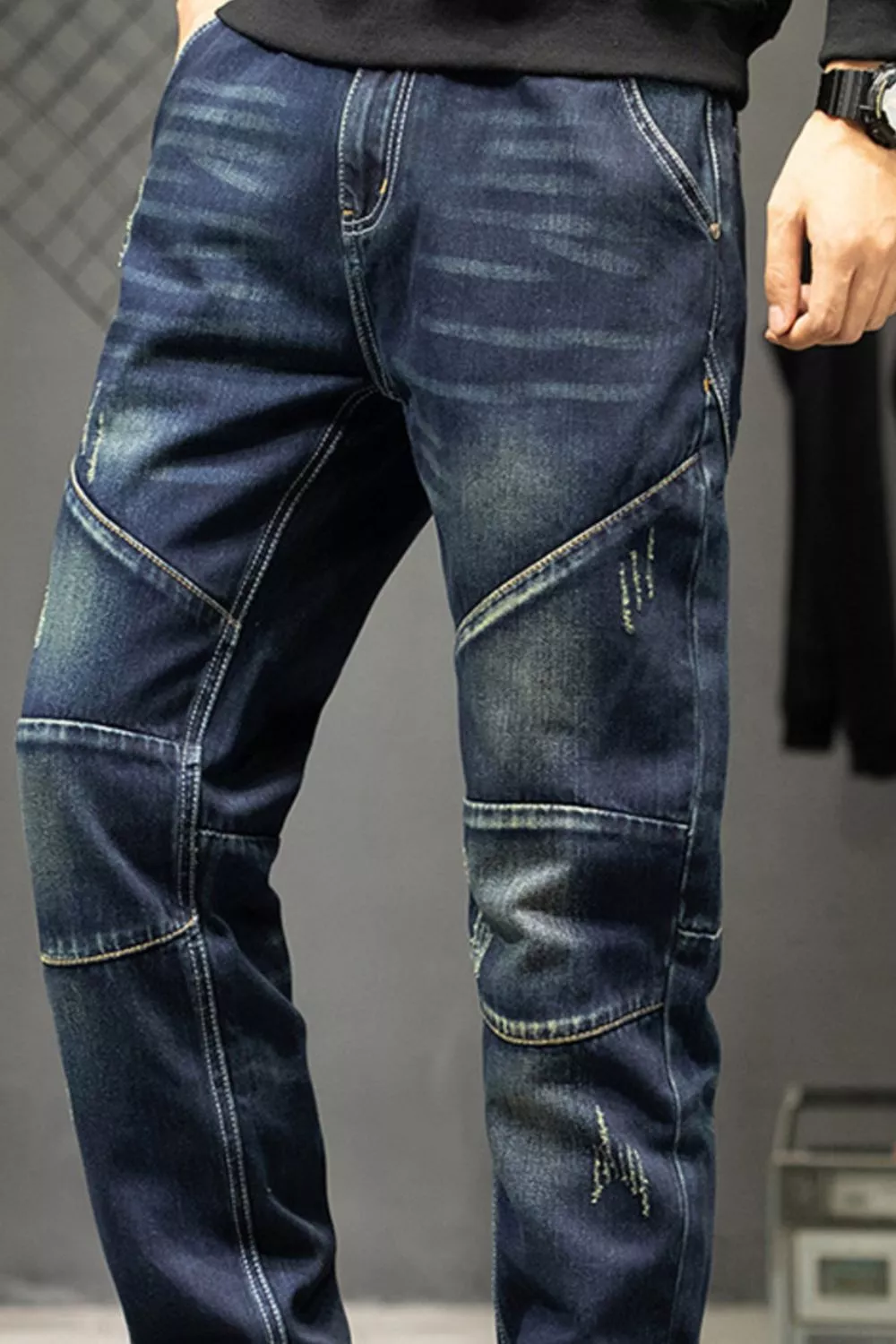 Men's Slim Fit Straight Leg Jeans, image 4