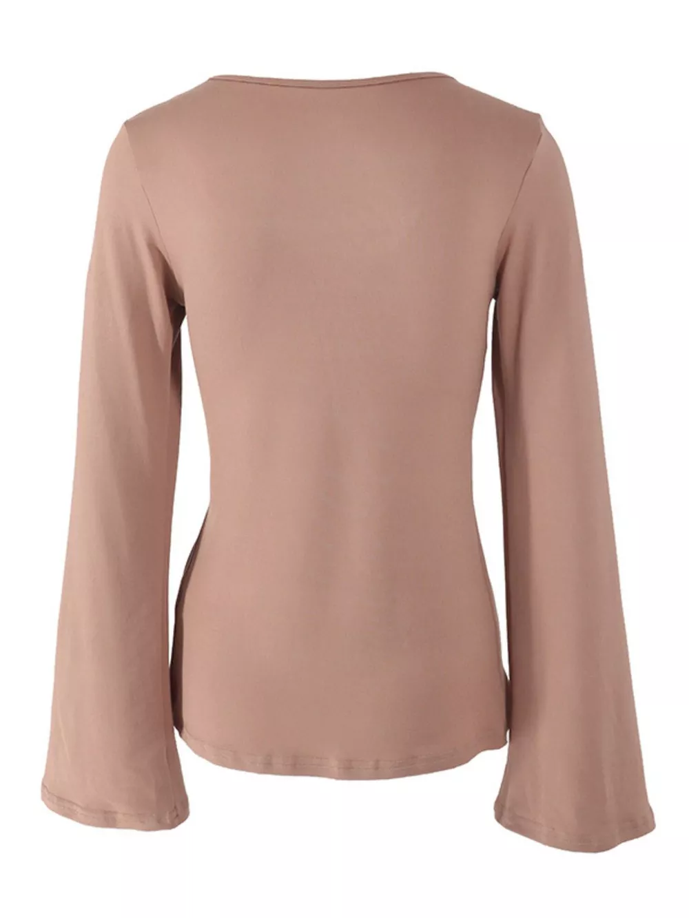 Tie-Front Long Sleeve T-Shirt, image 8