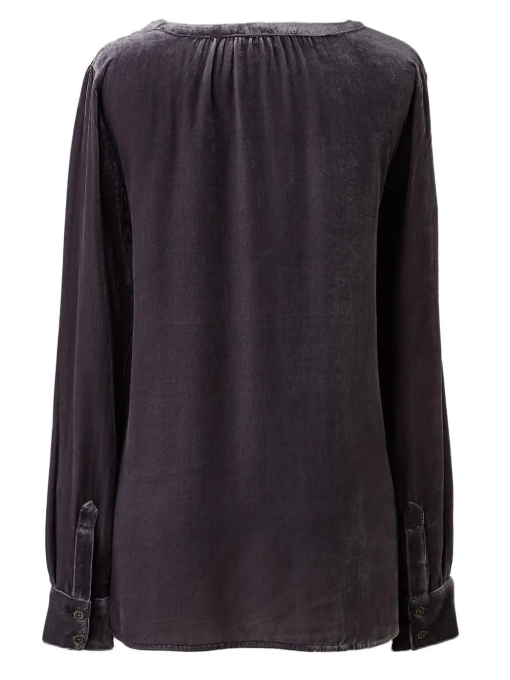 Notched Button Down Long Sleeve Shirt, image 5