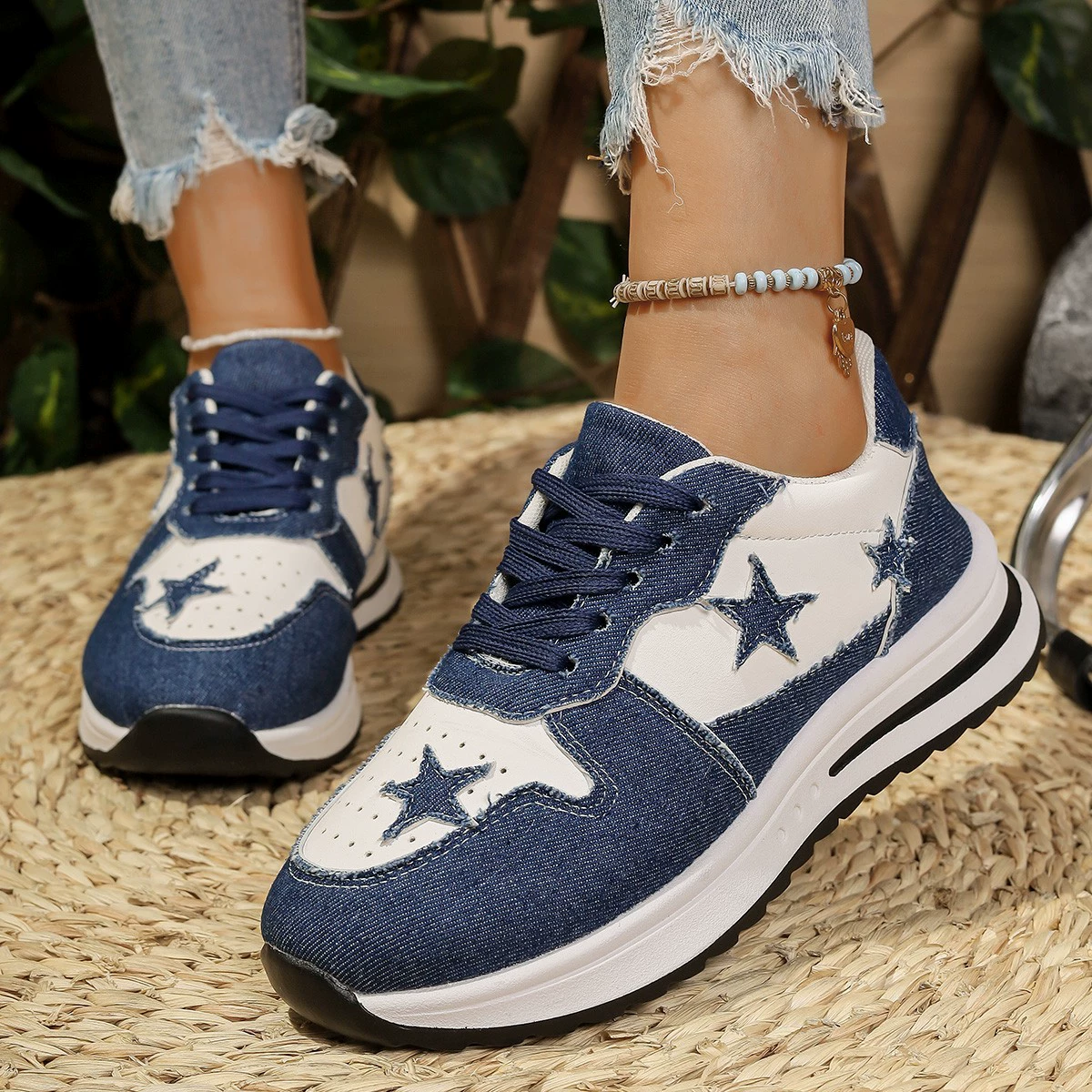 Star Lace Up Sneakers, image 5