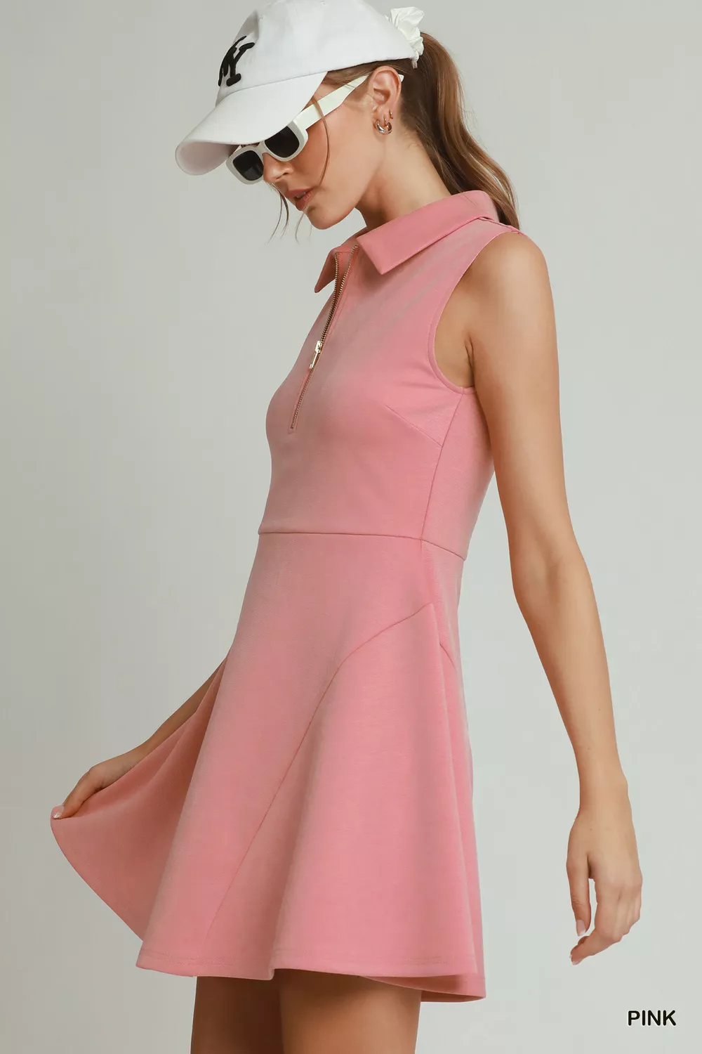 Collared Quarter Zip Tennis Dress, image 2