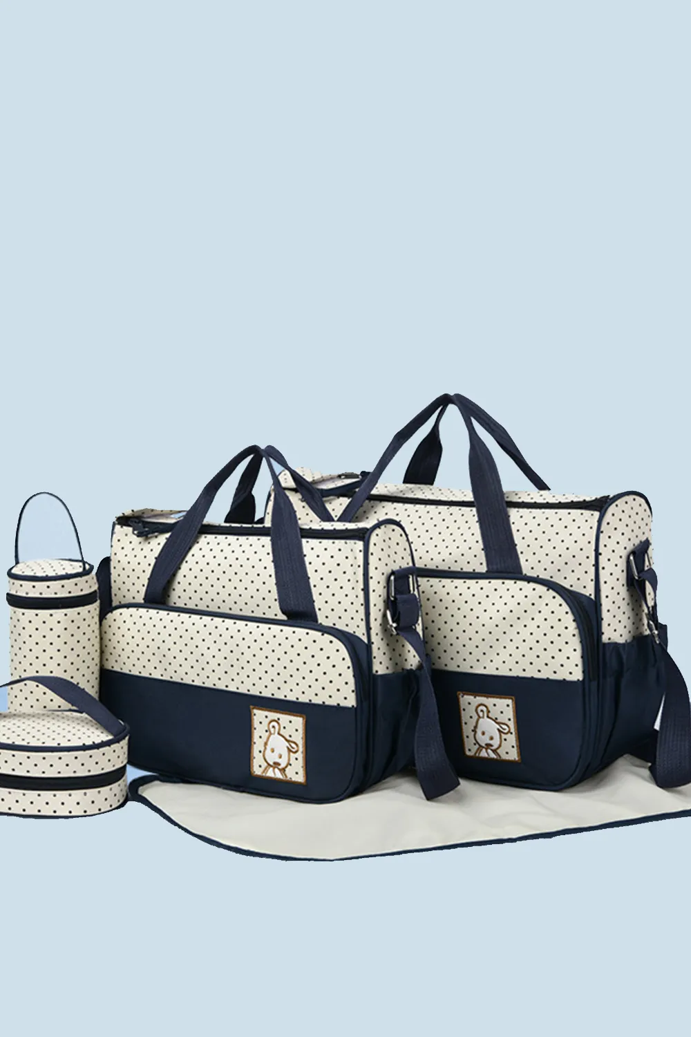 Oxford Cloth Contrast 4 Piece Bag Set, image 7