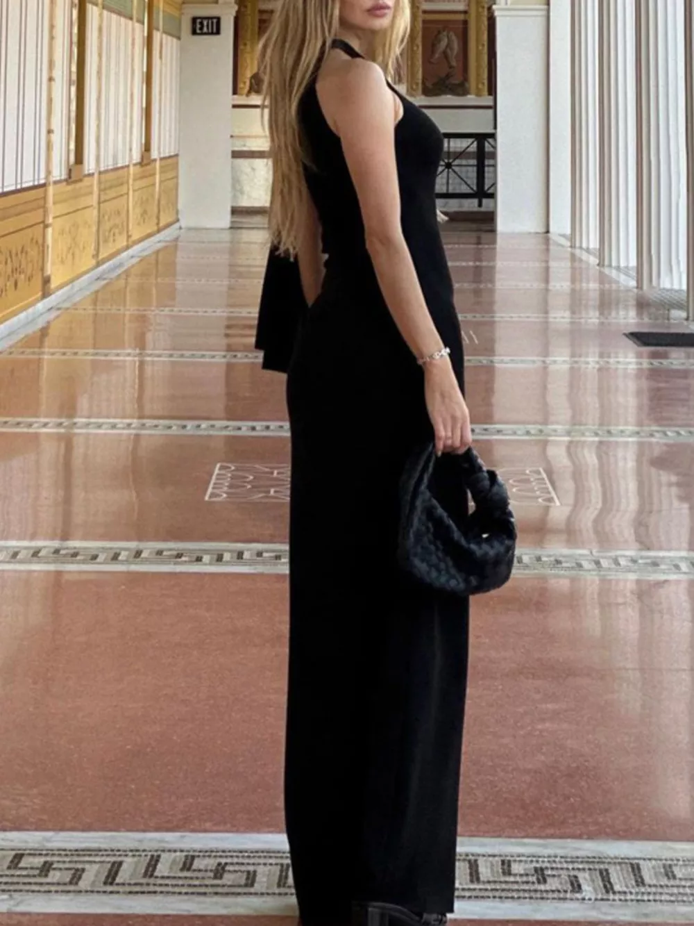 Sleeveless Maxi Dress with Draping Detail, image 15