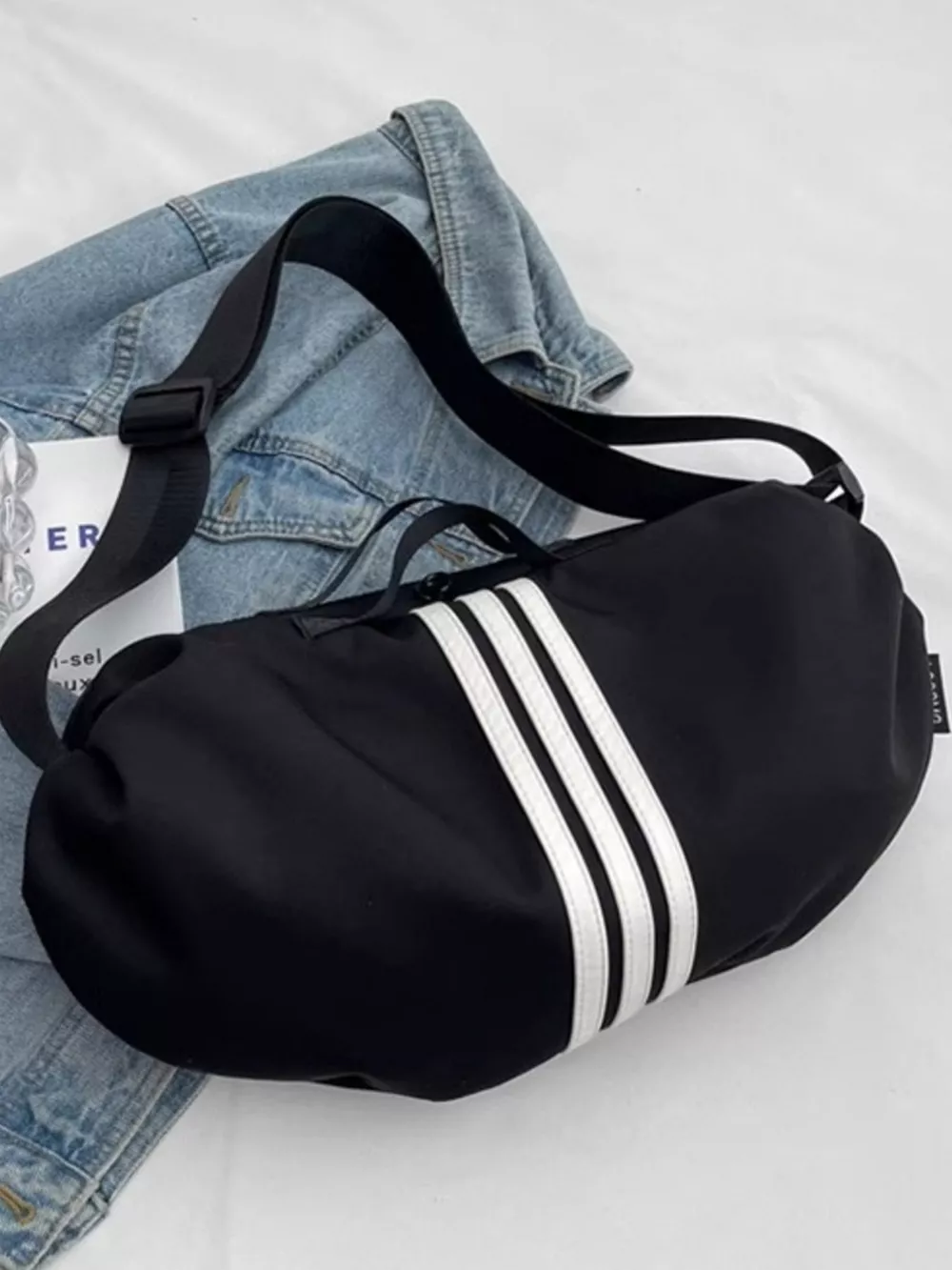 Contrast Striped Crossbody Bag, image 4