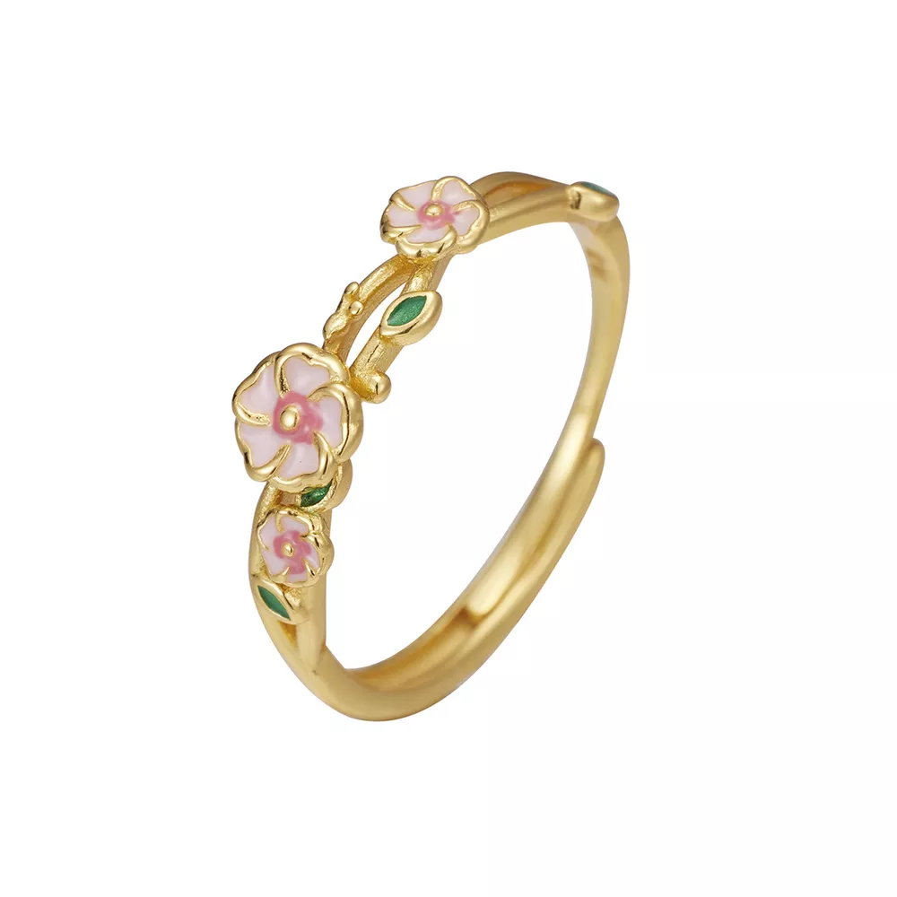 925 Sterling Silver Flower Ring, image 4
