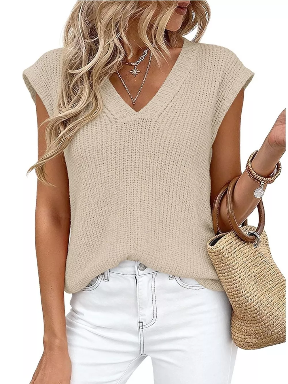 V-Neck Sweater Vest, image 4